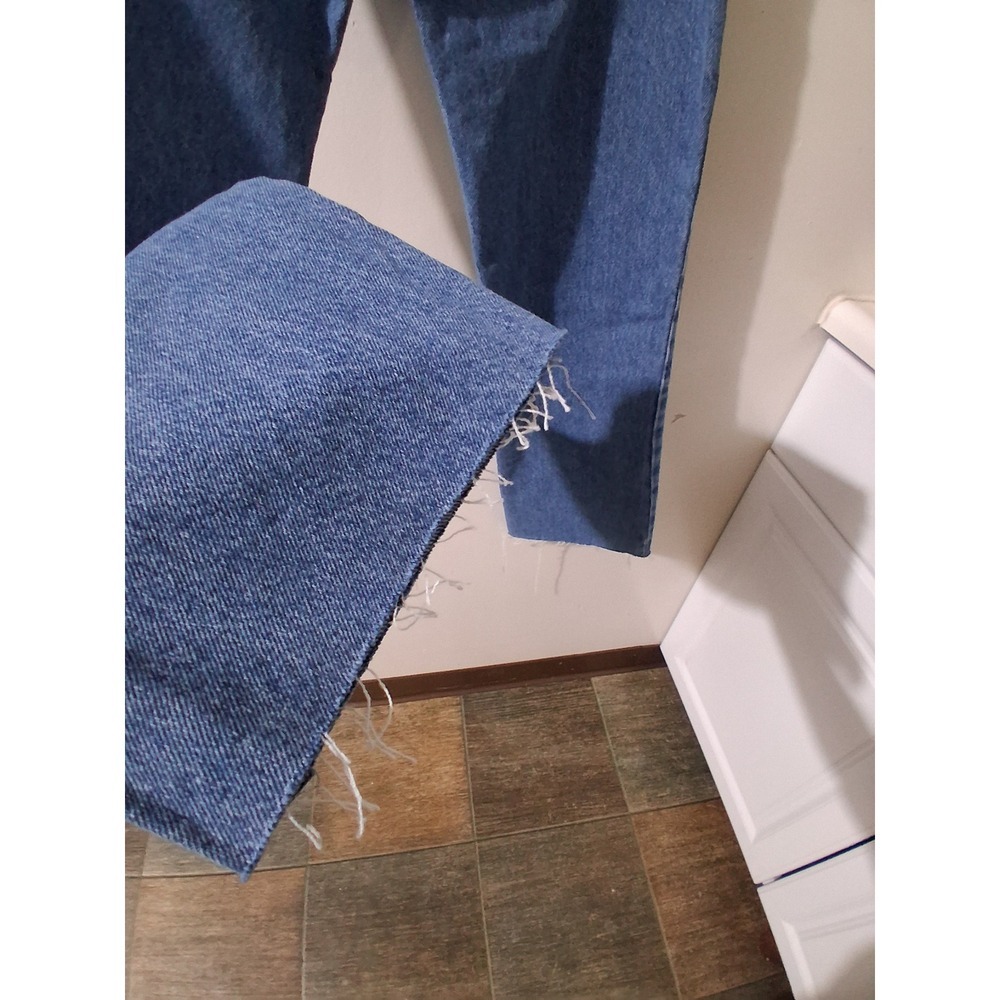 Zara Womens High Rise Straight Leg Ankle Rigid Denim Jeans Blue 6164/023 Size 4 - Picture 4 of 8